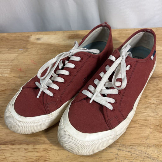 SeaVees Monterey Red Canvas Sneakers 9