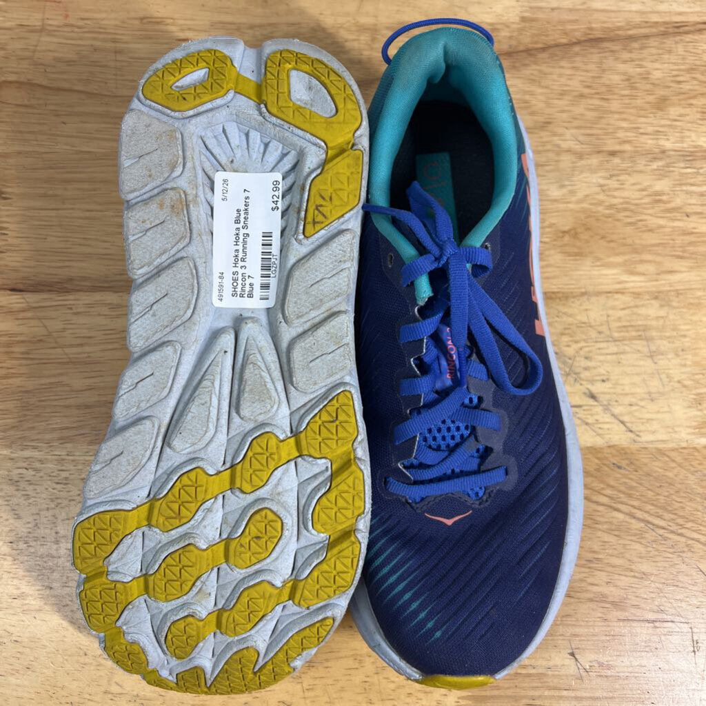 Hoka Blue Rincon 3 Running Sneakers 7