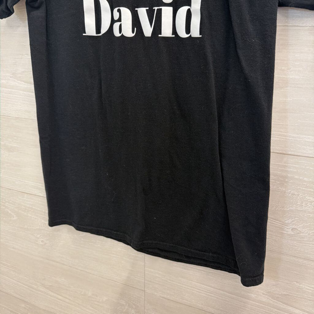 Gildan Black/ Multi Eww David Short Sleeve Graphic Tee Large