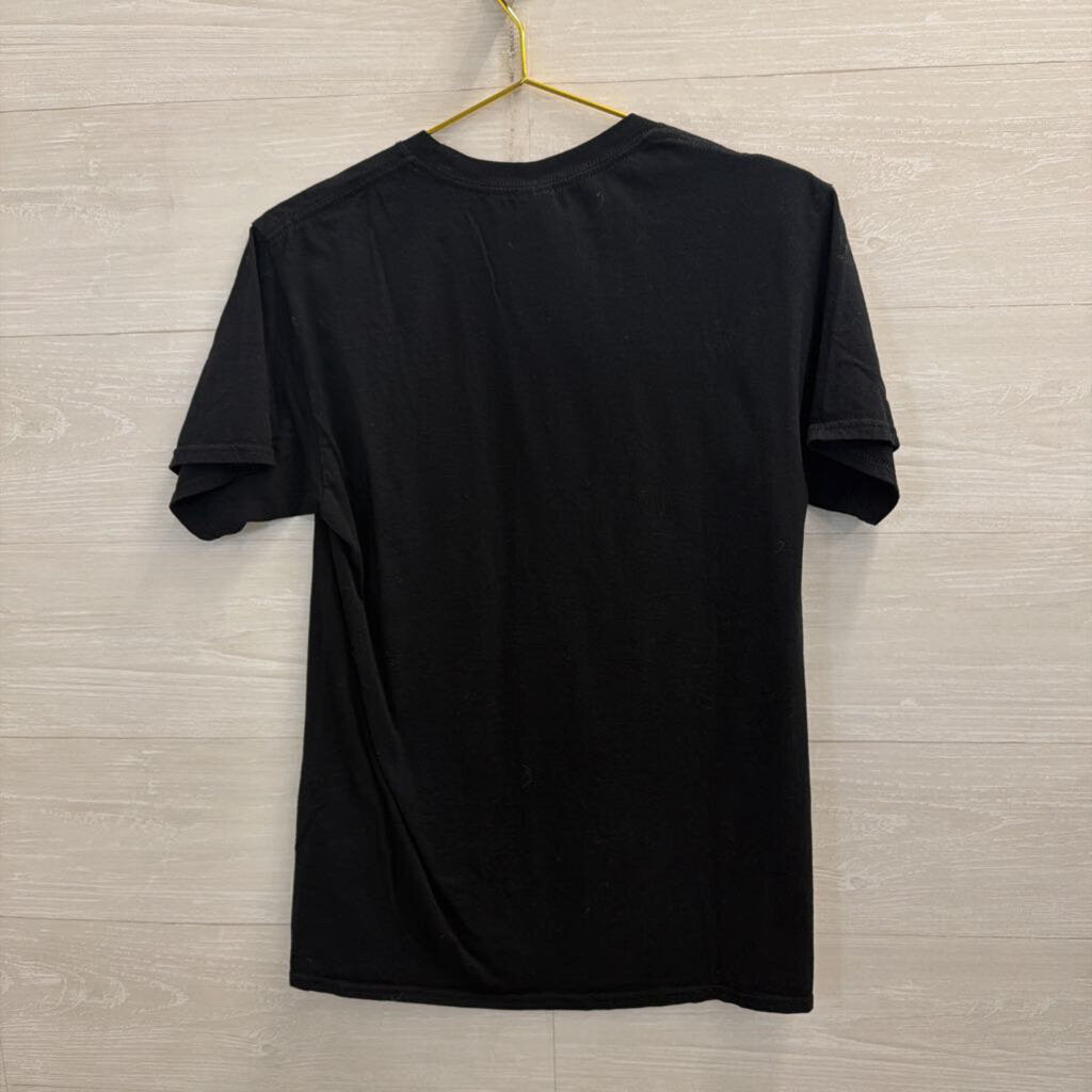 Gildan Black/ Multi Eww David Short Sleeve Graphic Tee Large