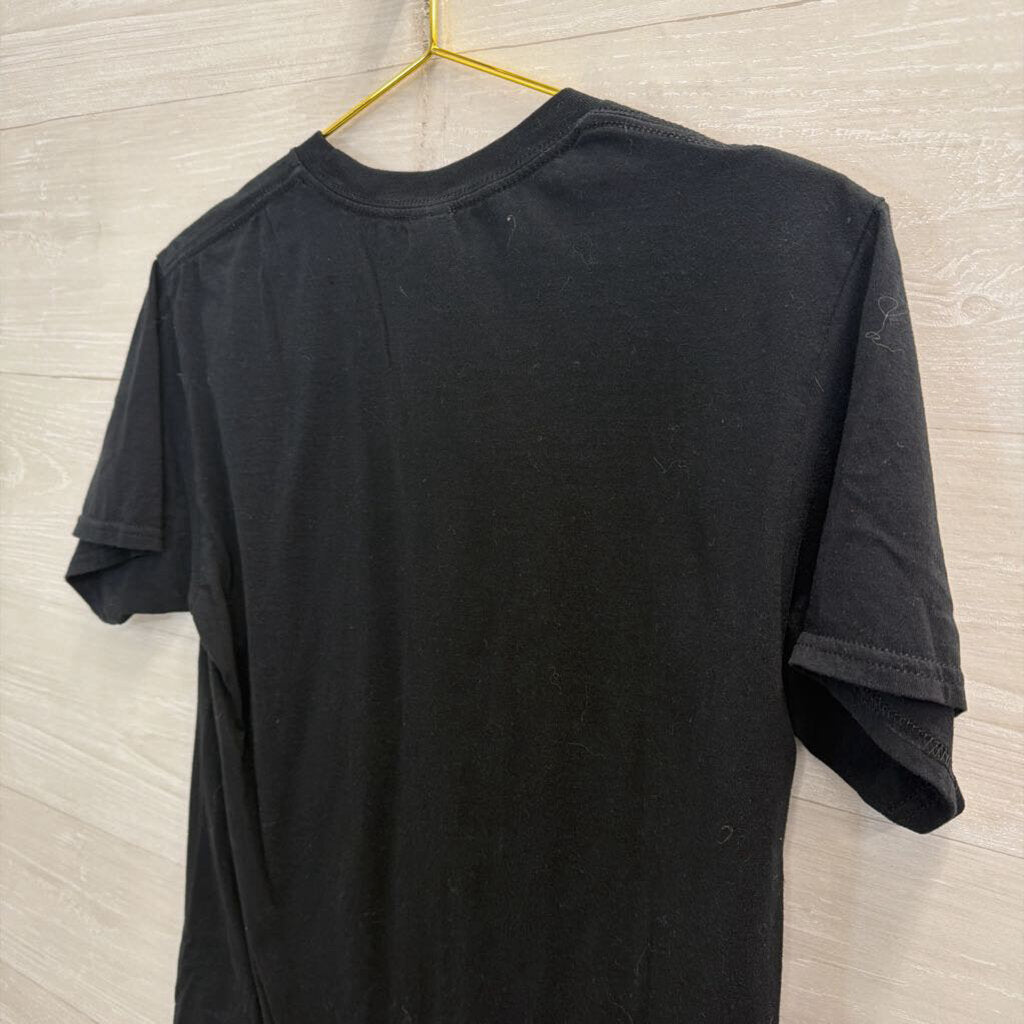 Gildan Black/ Multi Eww David Short Sleeve Graphic Tee Large