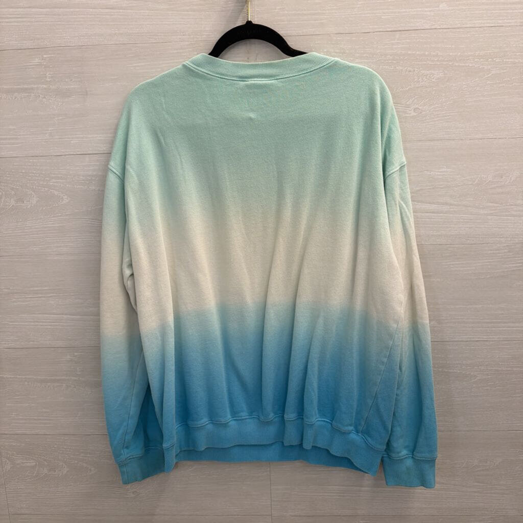 Disney Blue/ White Walt Disney World Long Sleeve Crewneck Sweatshirt Large