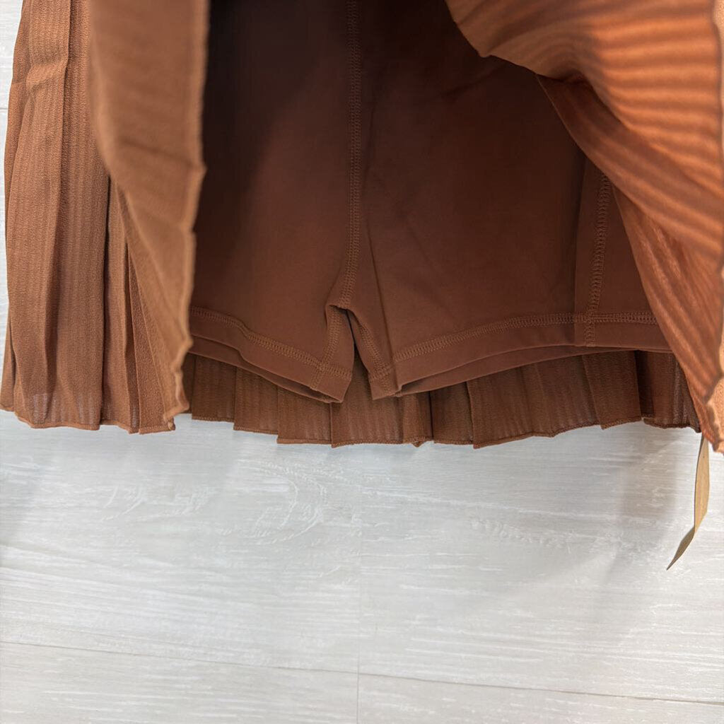 Berlook Brown Pleated Athletic Skort Medium