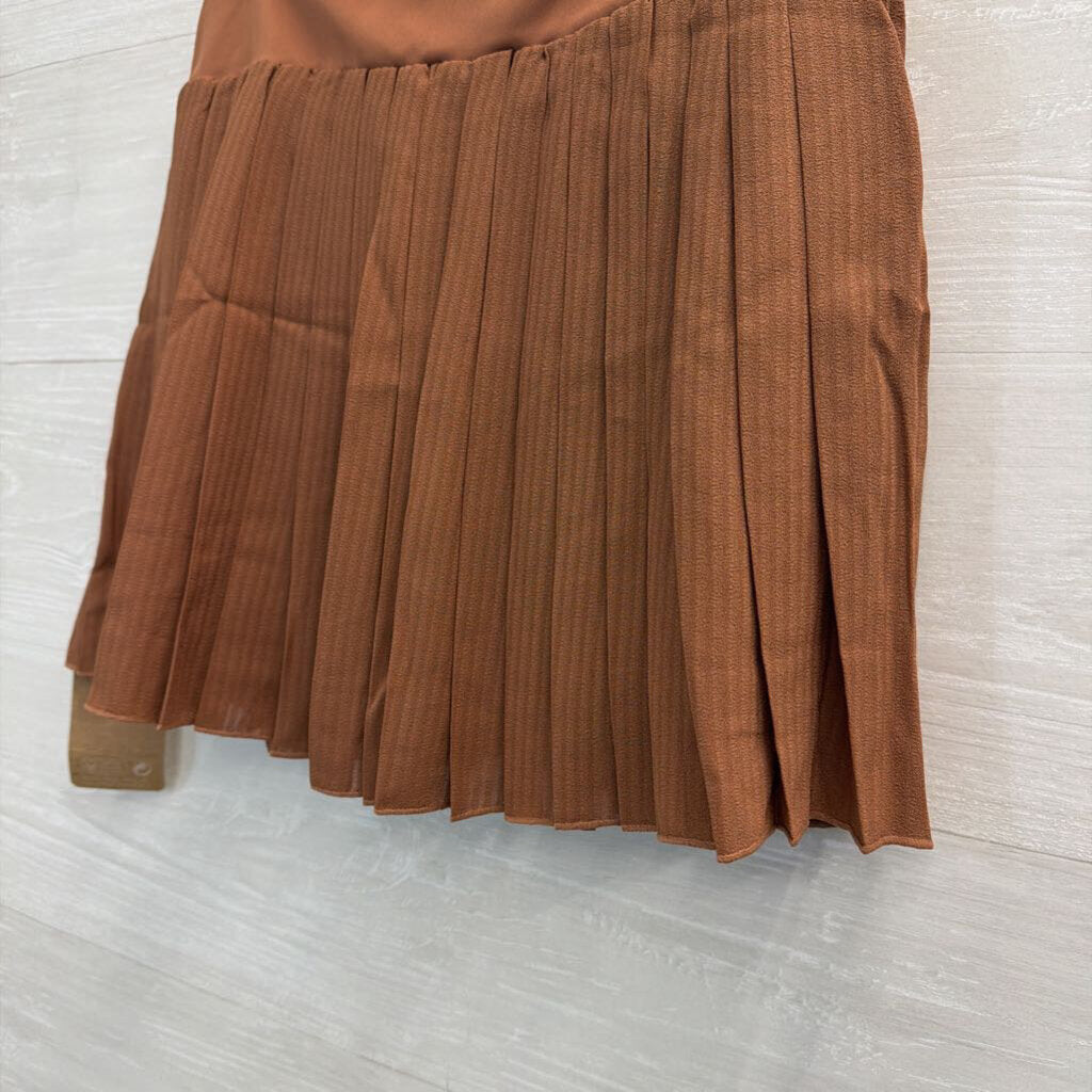 Berlook Brown Pleated Athletic Skort Medium