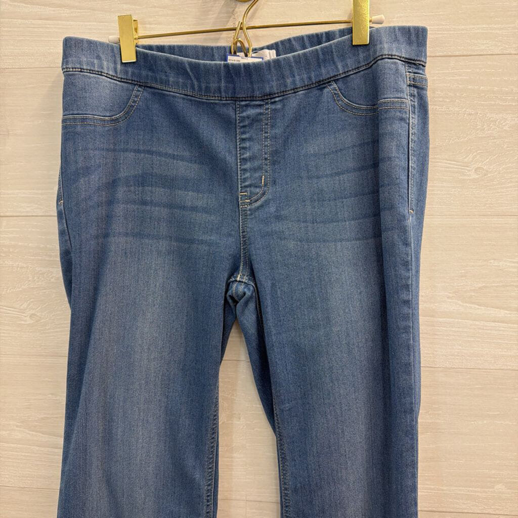 Cello Medium Wash Stretchy Pull On Flare Leg Jeans Extra Large