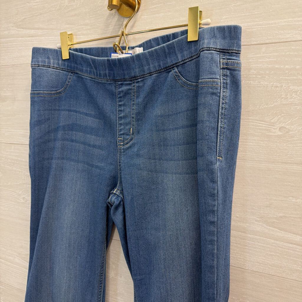 Cello Medium Wash Stretchy Pull On Flare Leg Jeans Extra Large