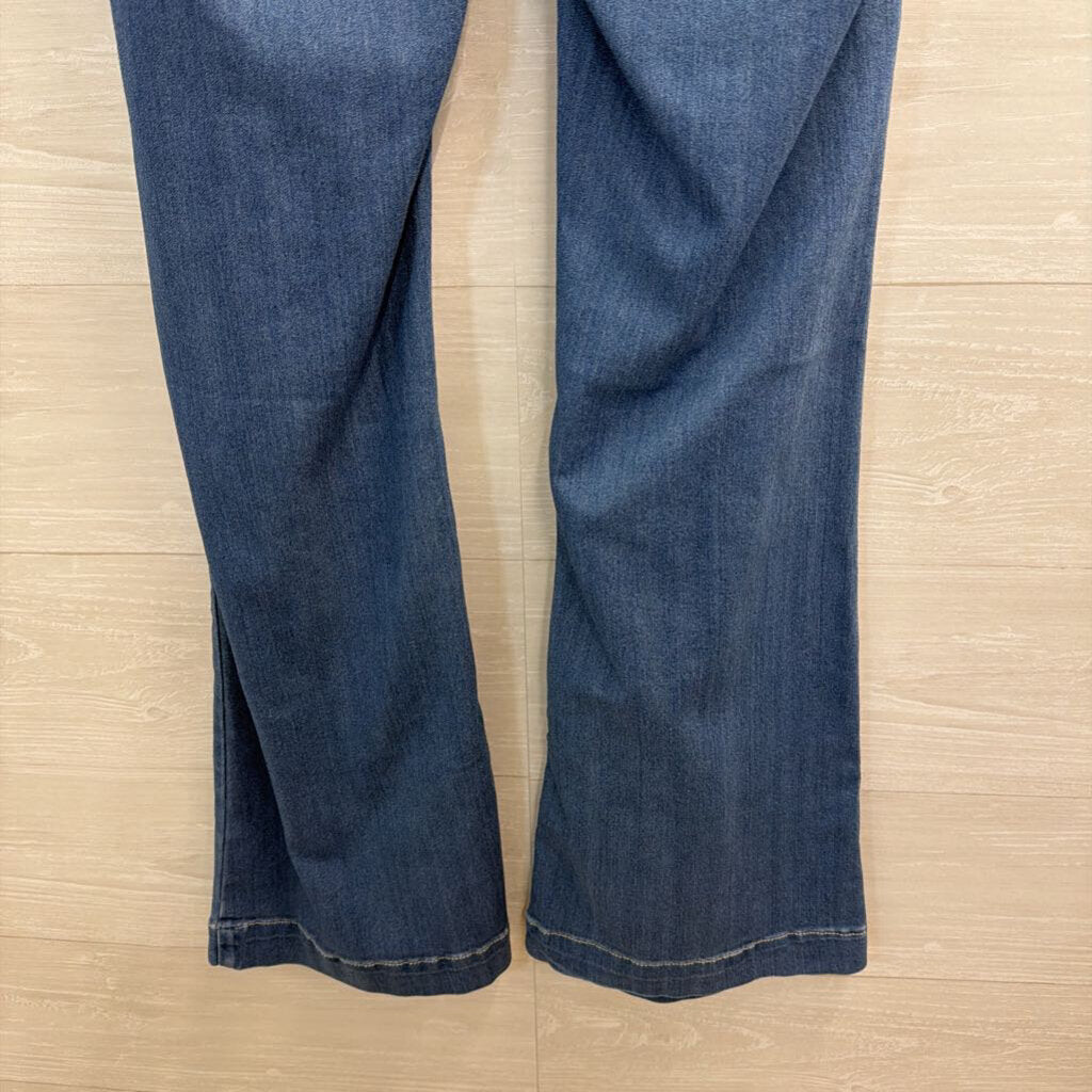 Cello Medium Wash Stretchy Pull On Flare Leg Jeans Extra Large