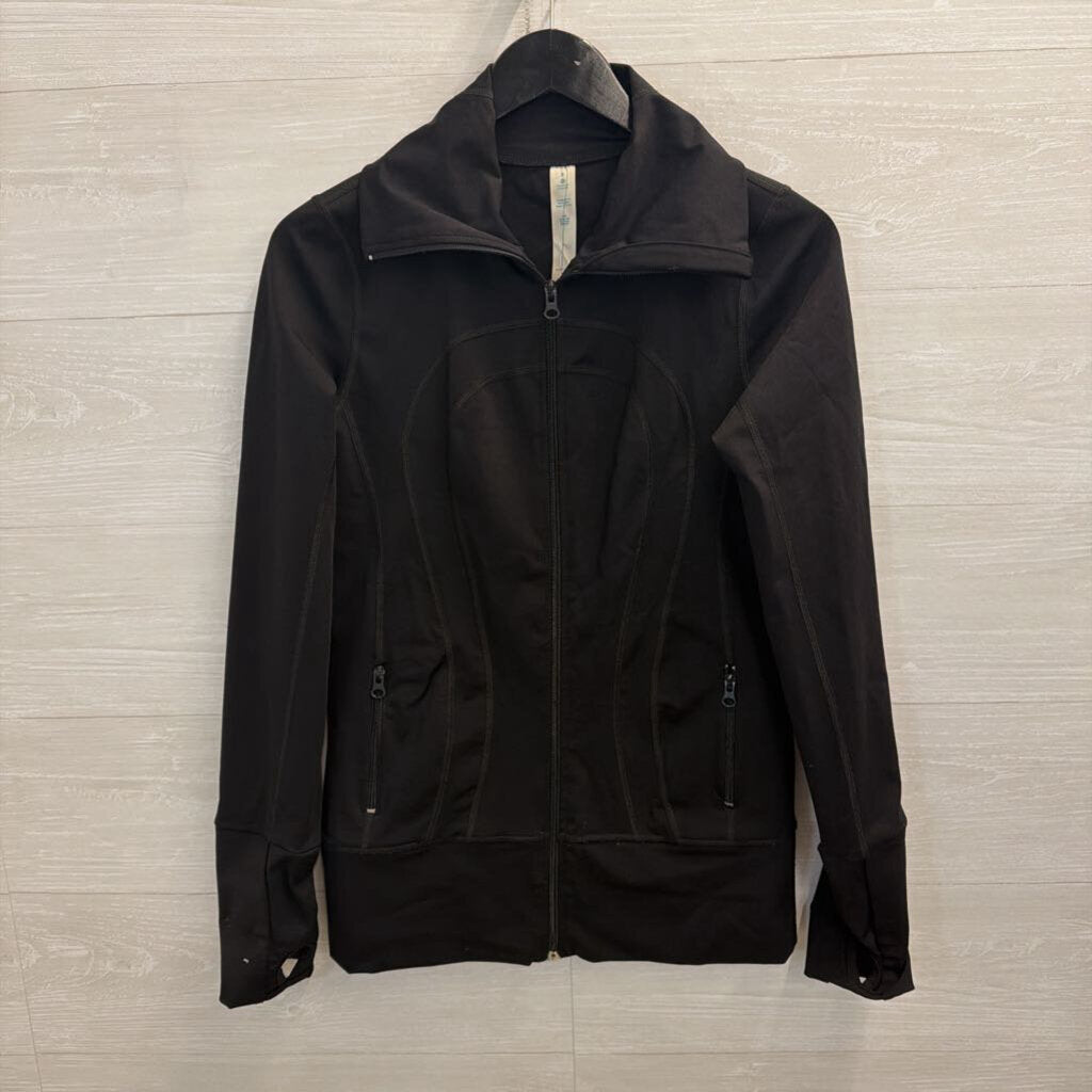 Lululemon Black Long Sleeve Zip Up Jacket 8
