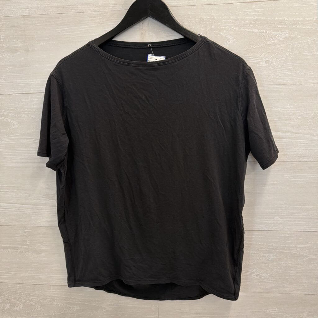 Lululemon Black Short Sleeve Boxy Top Medium