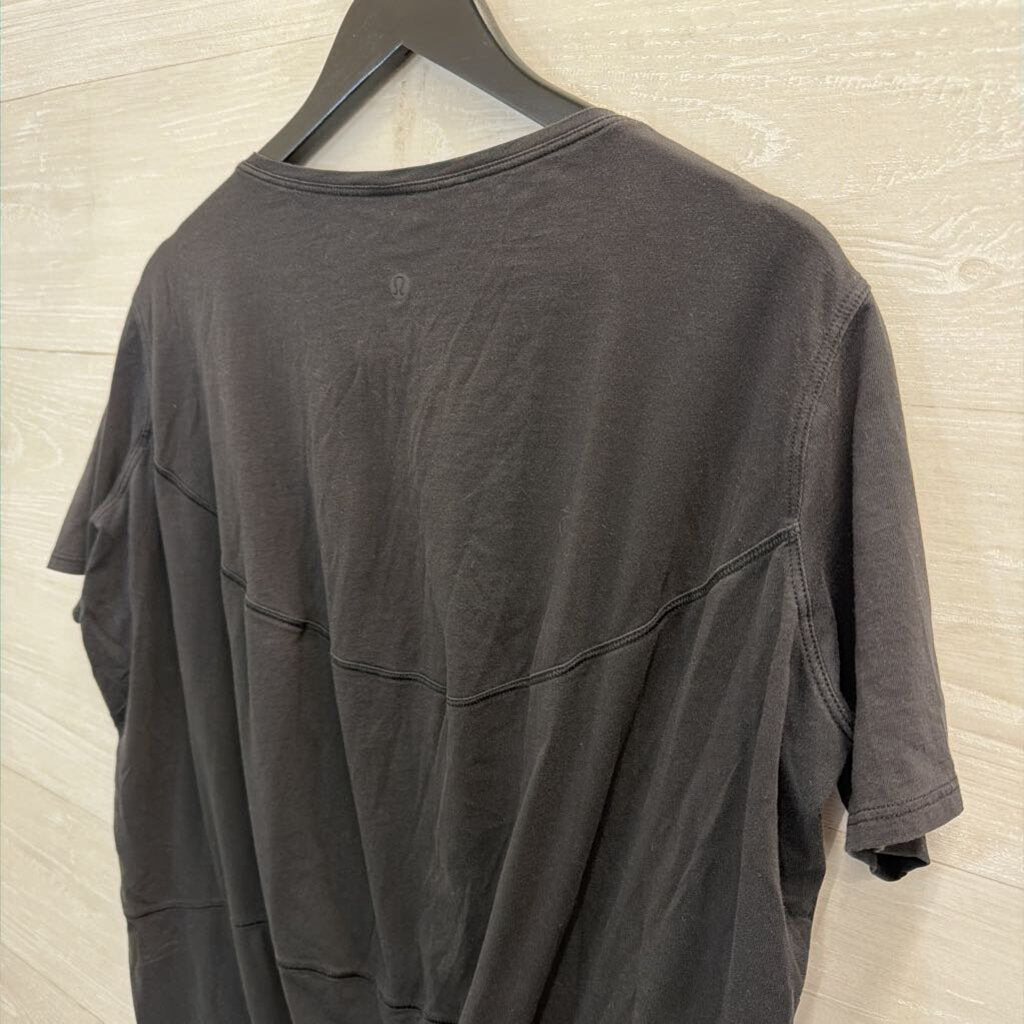 Lululemon Black Short Sleeve Boxy Top Medium