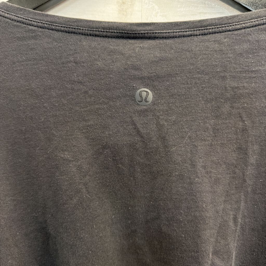 Lululemon Black Short Sleeve Boxy Top Medium