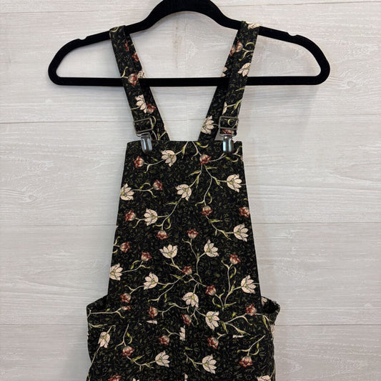 TopShop Black/ Multi Floral Print Overalls 2