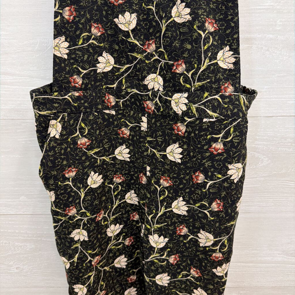 TopShop Black/ Multi Floral Print Overalls 2