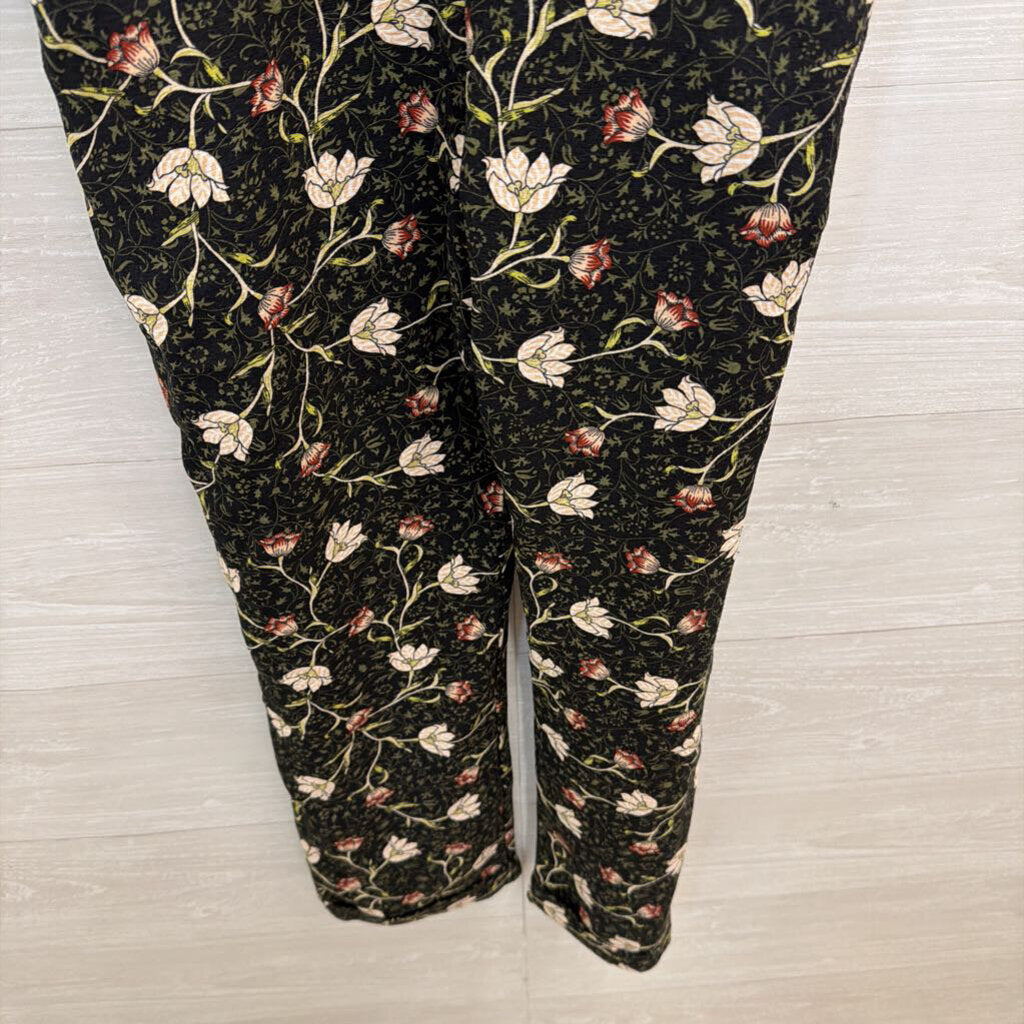 TopShop Black/ Multi Floral Print Overalls 2