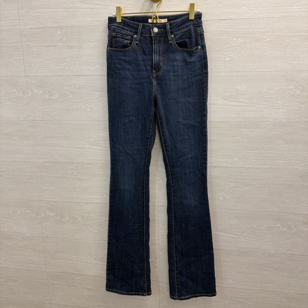 Levi Dark Wash 725 High Rise Bootcut Jeans 26