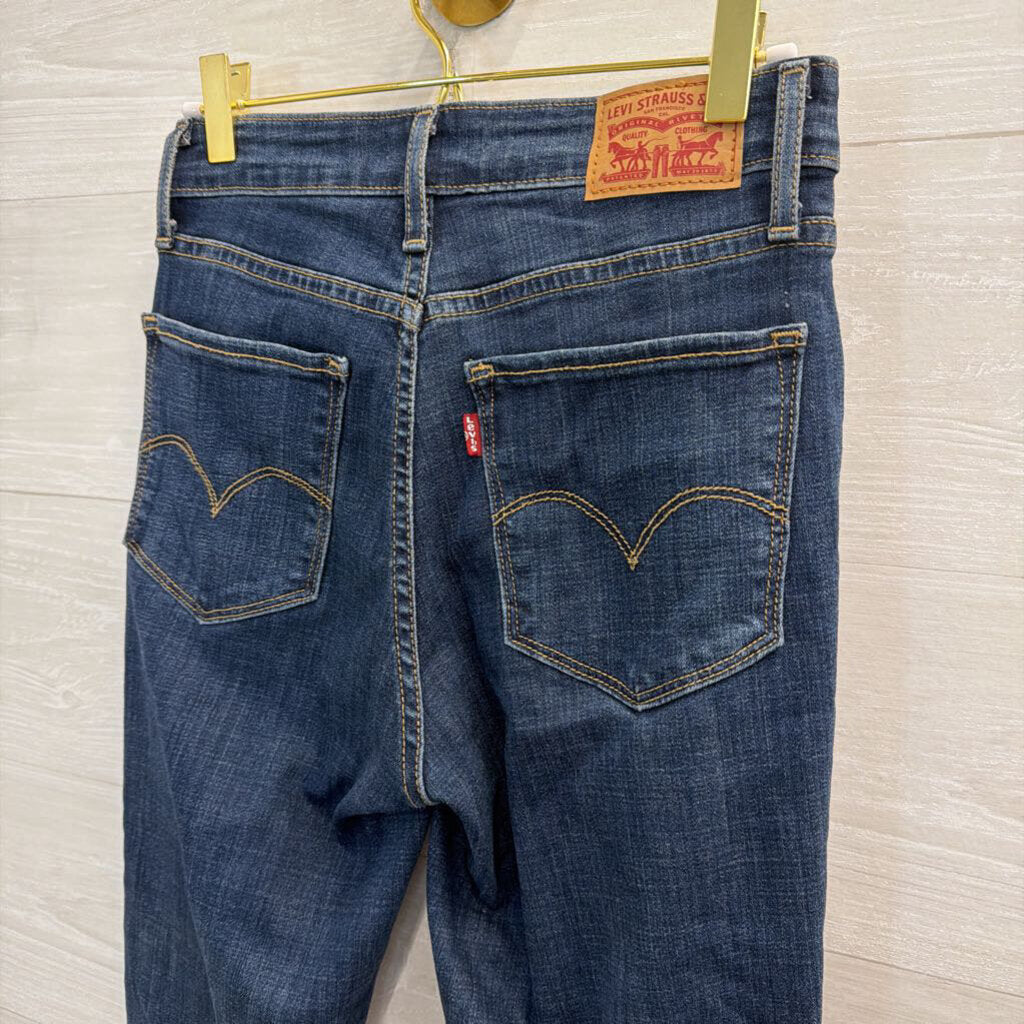 Levi Dark Wash 725 High Rise Bootcut Jeans 26