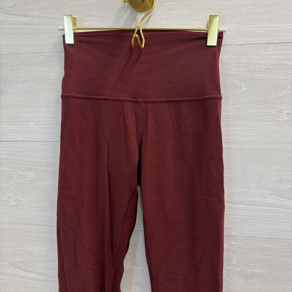 Lululemon Burgundy Athletic Leggings 4