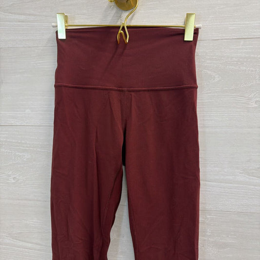 Lululemon Burgundy Athletic Leggings 4