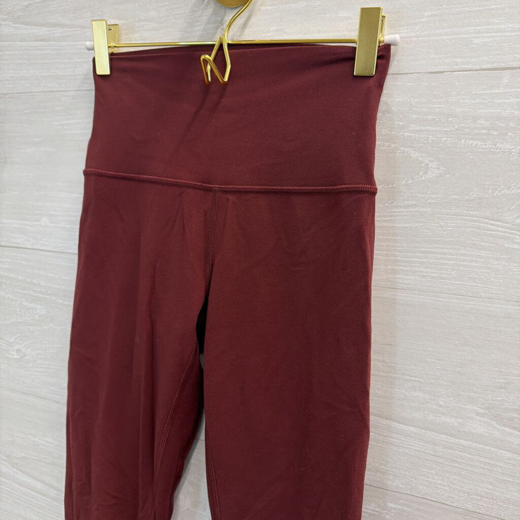 Lululemon Burgundy Athletic Leggings 4