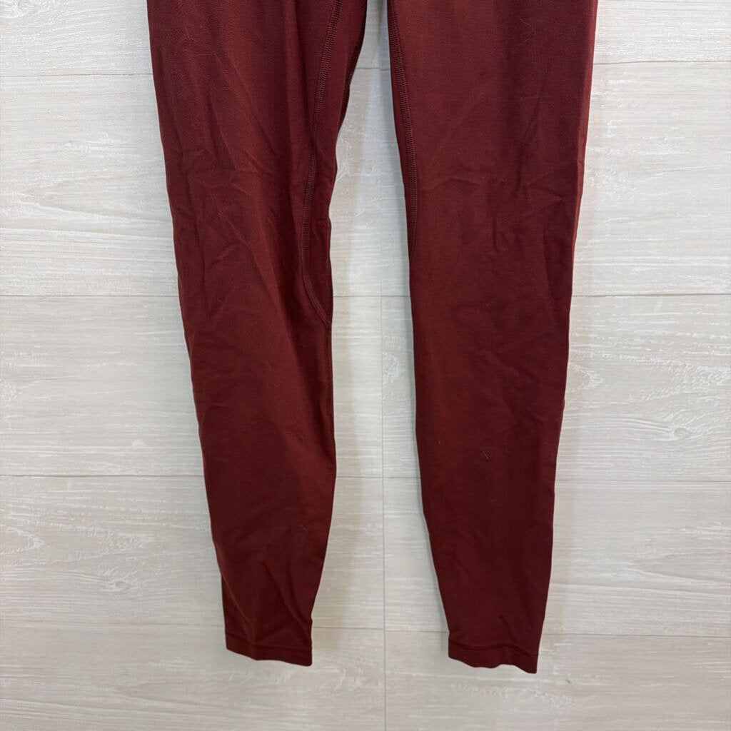 Lululemon Burgundy Athletic Leggings 4