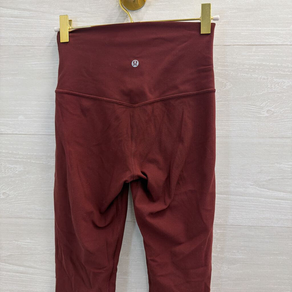 Lululemon Burgundy Athletic Leggings 4