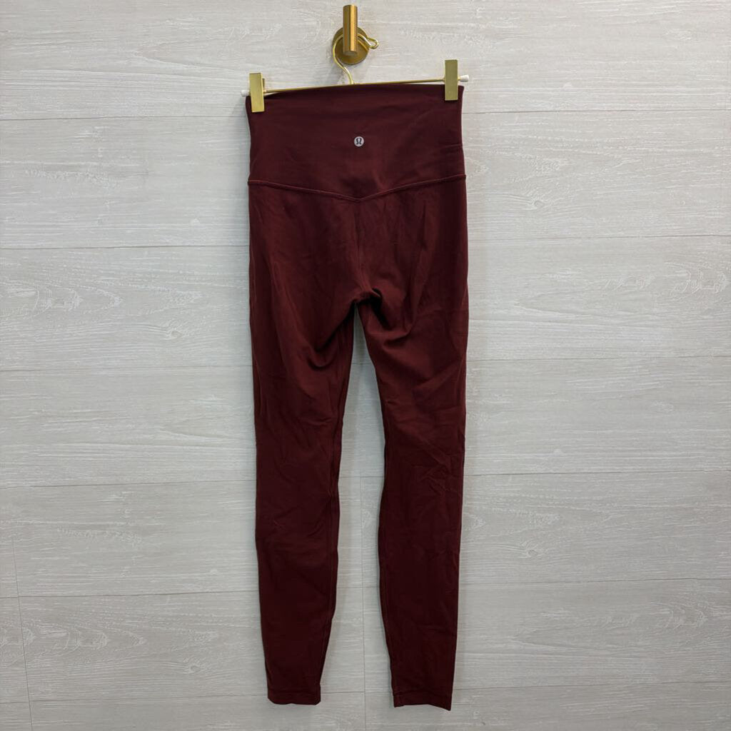 Lululemon Burgundy Athletic Leggings 4