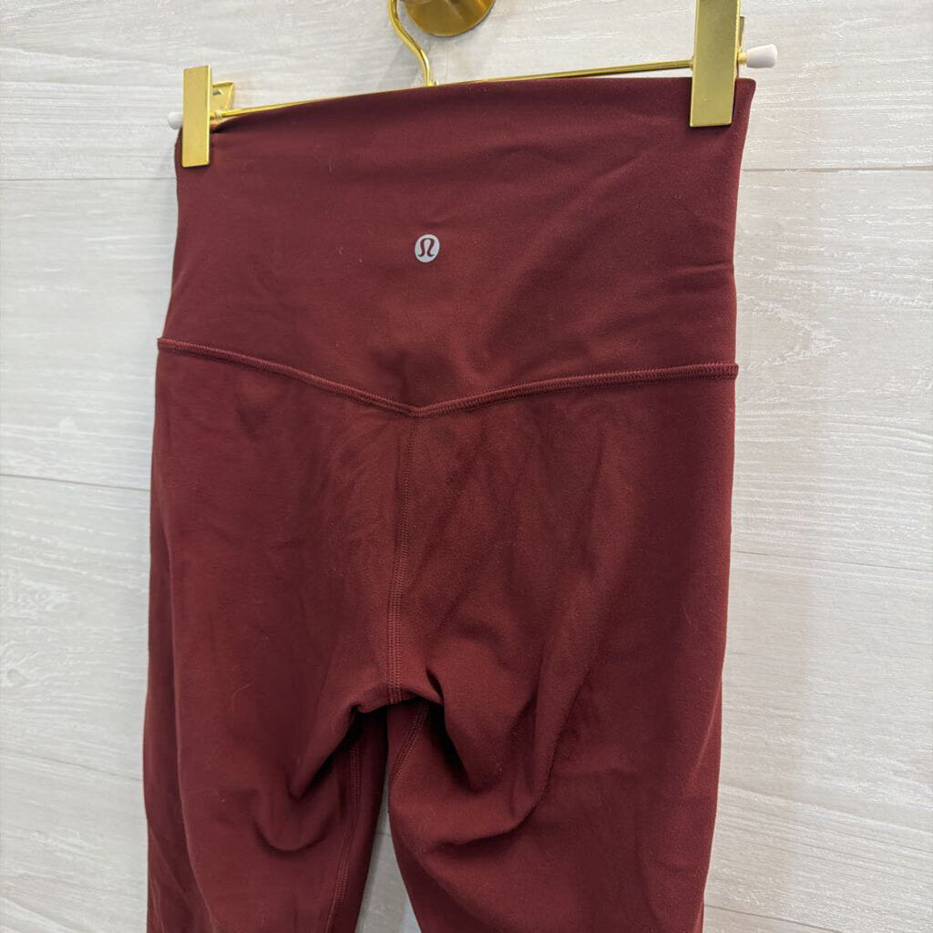 Lululemon Burgundy Athletic Leggings 4
