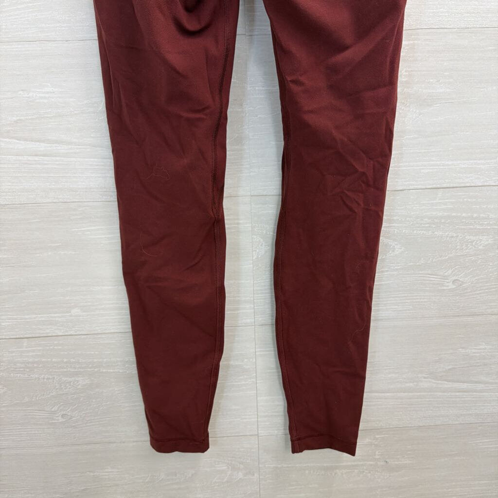 Lululemon Burgundy Athletic Leggings 4