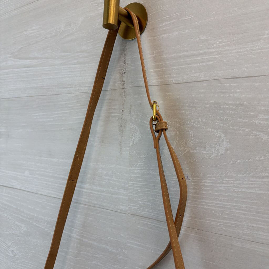 Miao and She Brown Leather Slouchy Purse