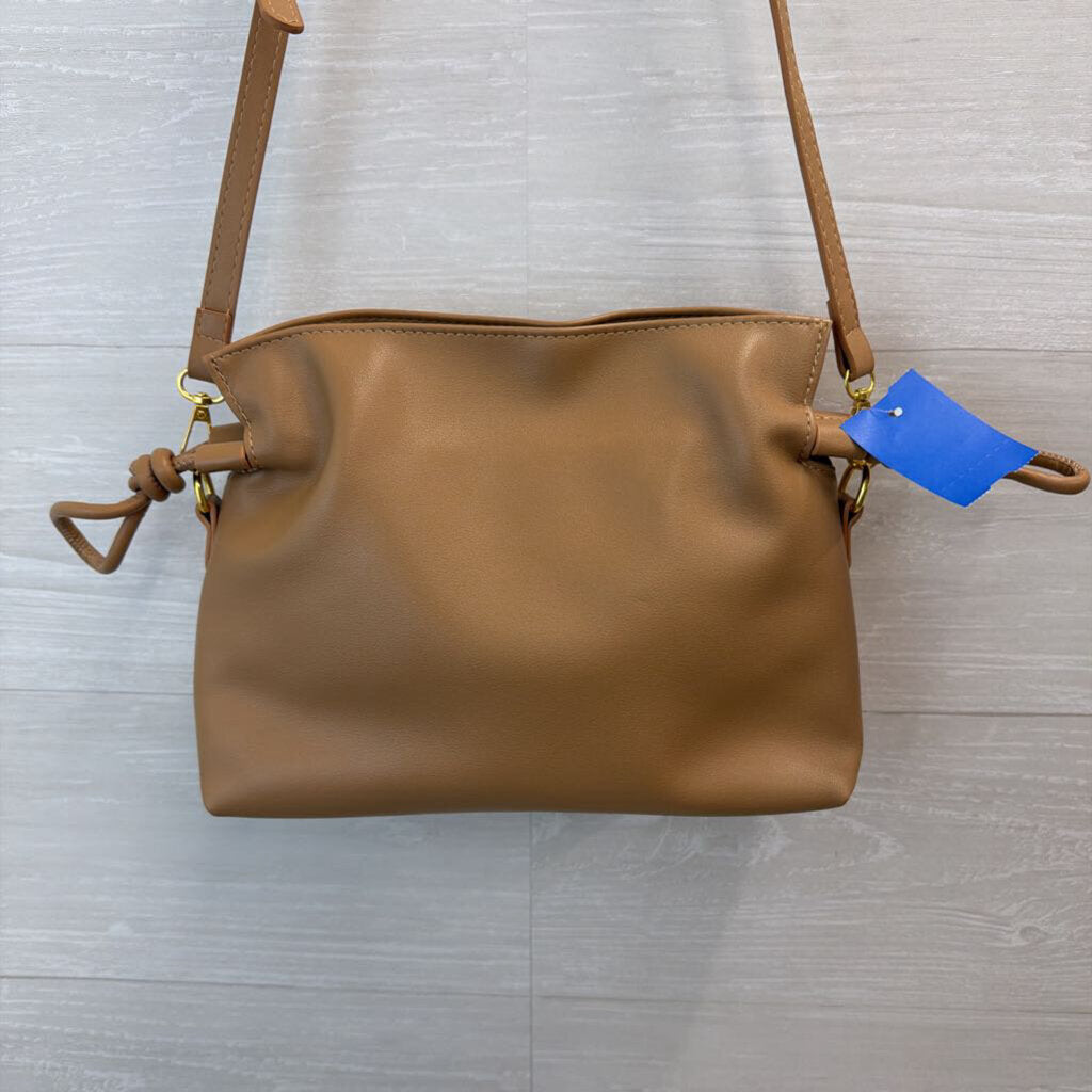 Miao and She Brown Leather Slouchy Purse