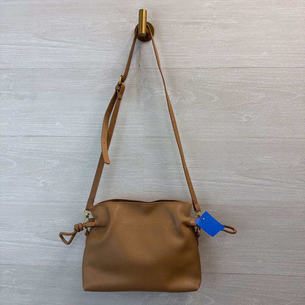 Miao and She Brown Leather Slouchy Purse