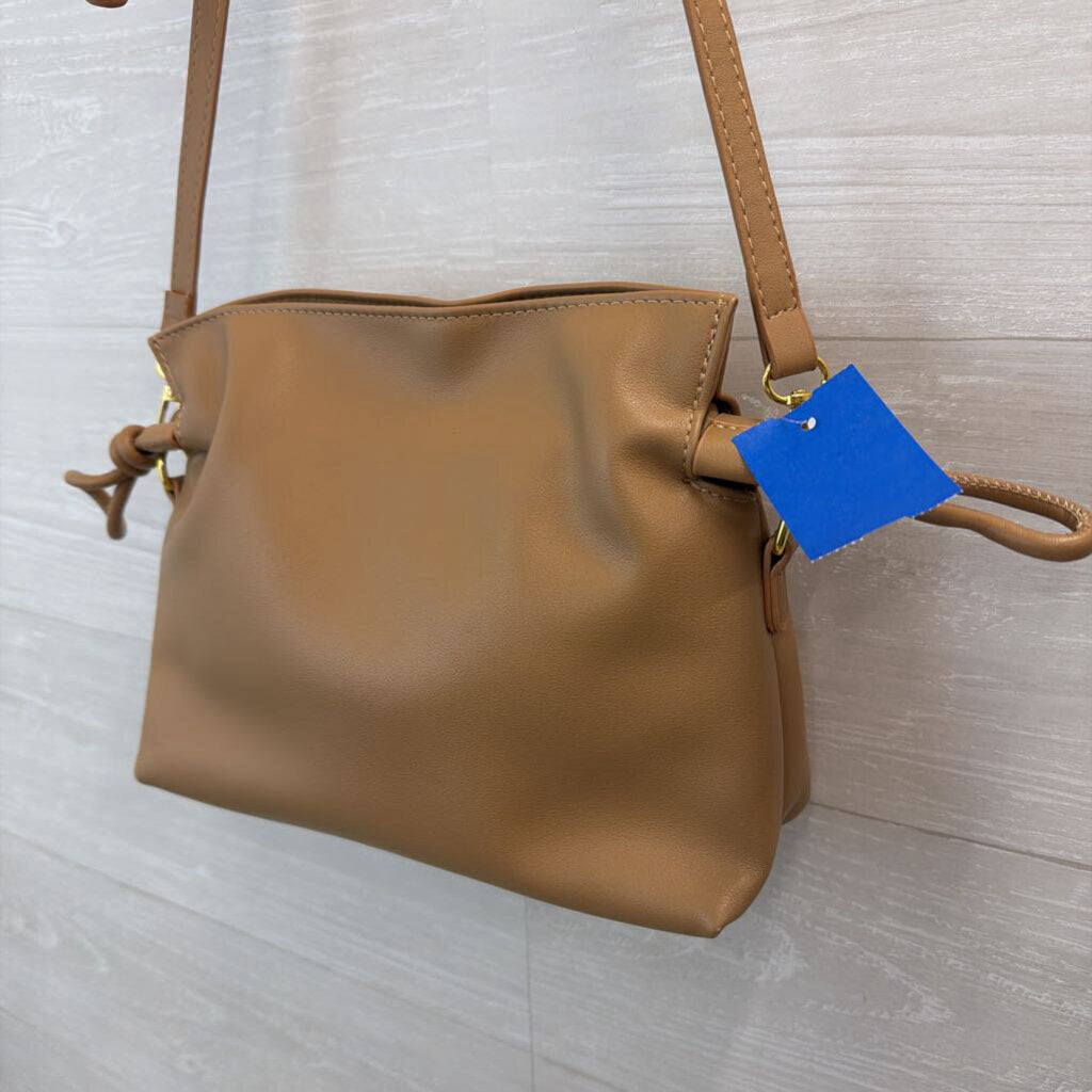 Miao and She Brown Leather Slouchy Purse