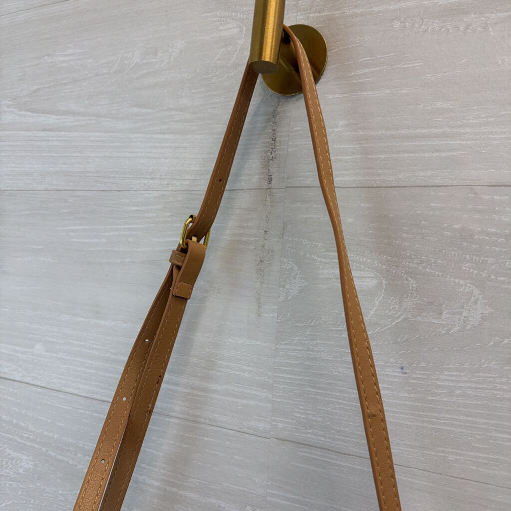 Miao and She Brown Leather Slouchy Purse