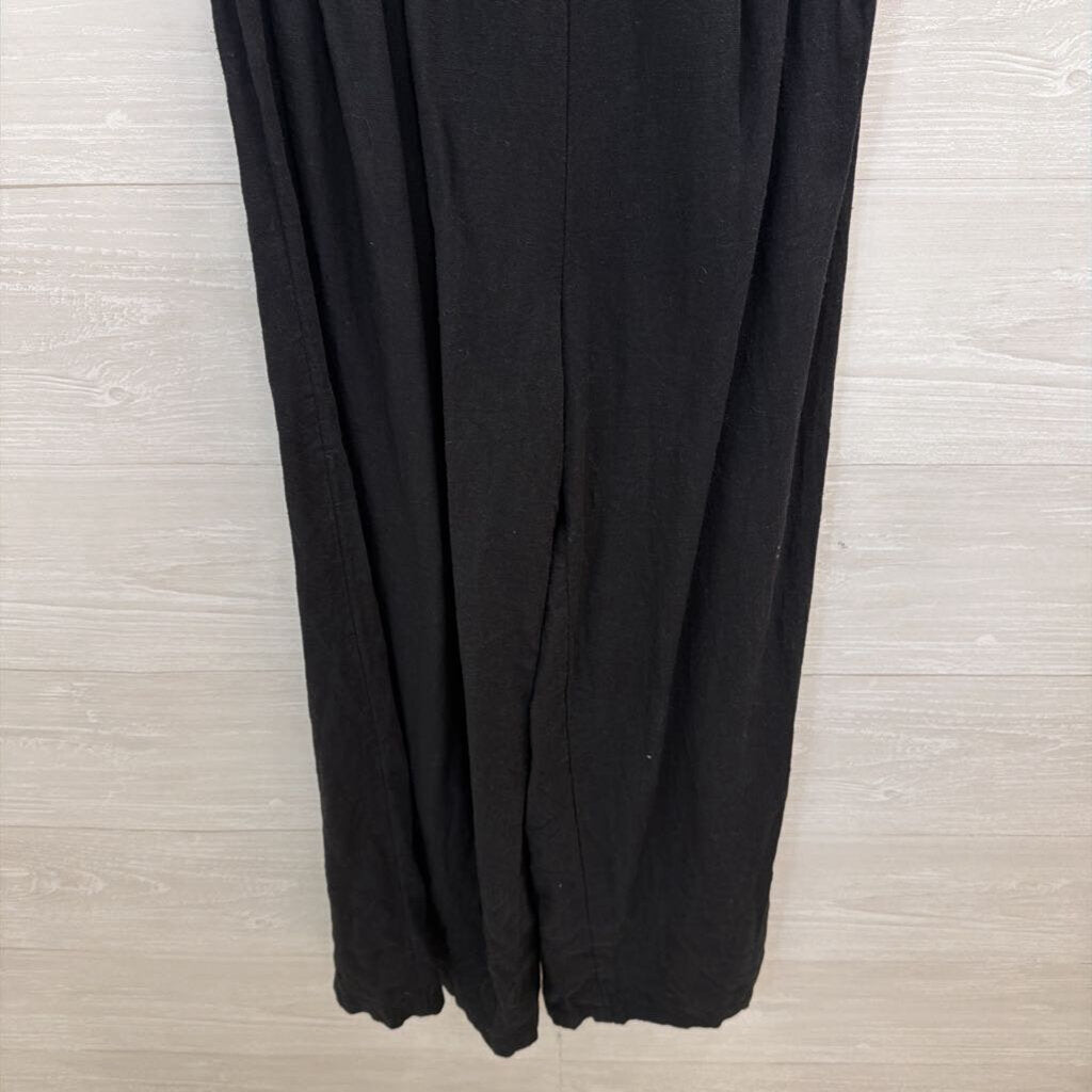 Anthropologie Black Halter Neck Cut Out Wide Leg Jumpsuit Extra Small