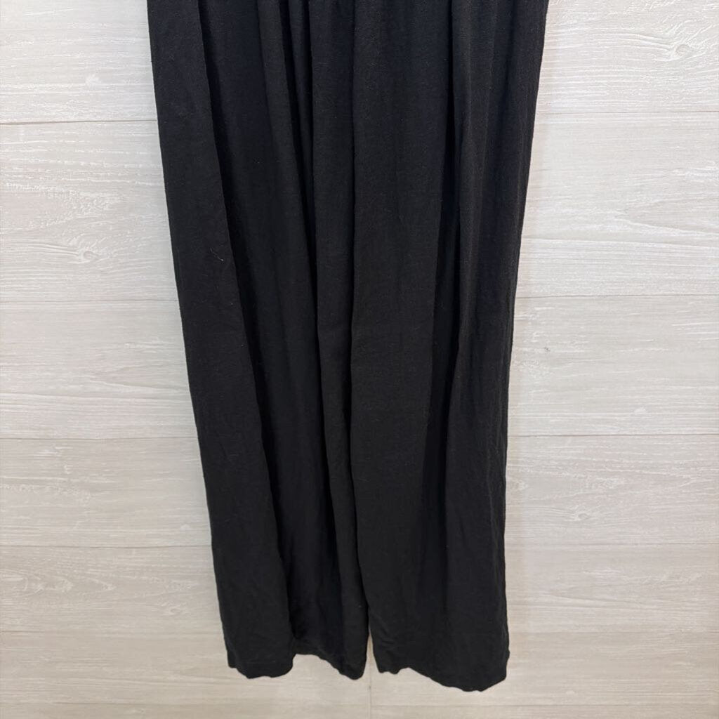 Anthropologie Black Halter Neck Cut Out Wide Leg Jumpsuit Extra Small