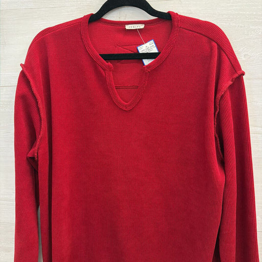 Jodifl Red Long Sleeve Top Large