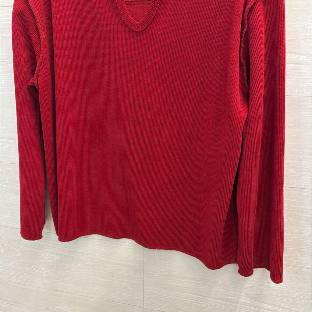 Jodifl Red Long Sleeve Top Large
