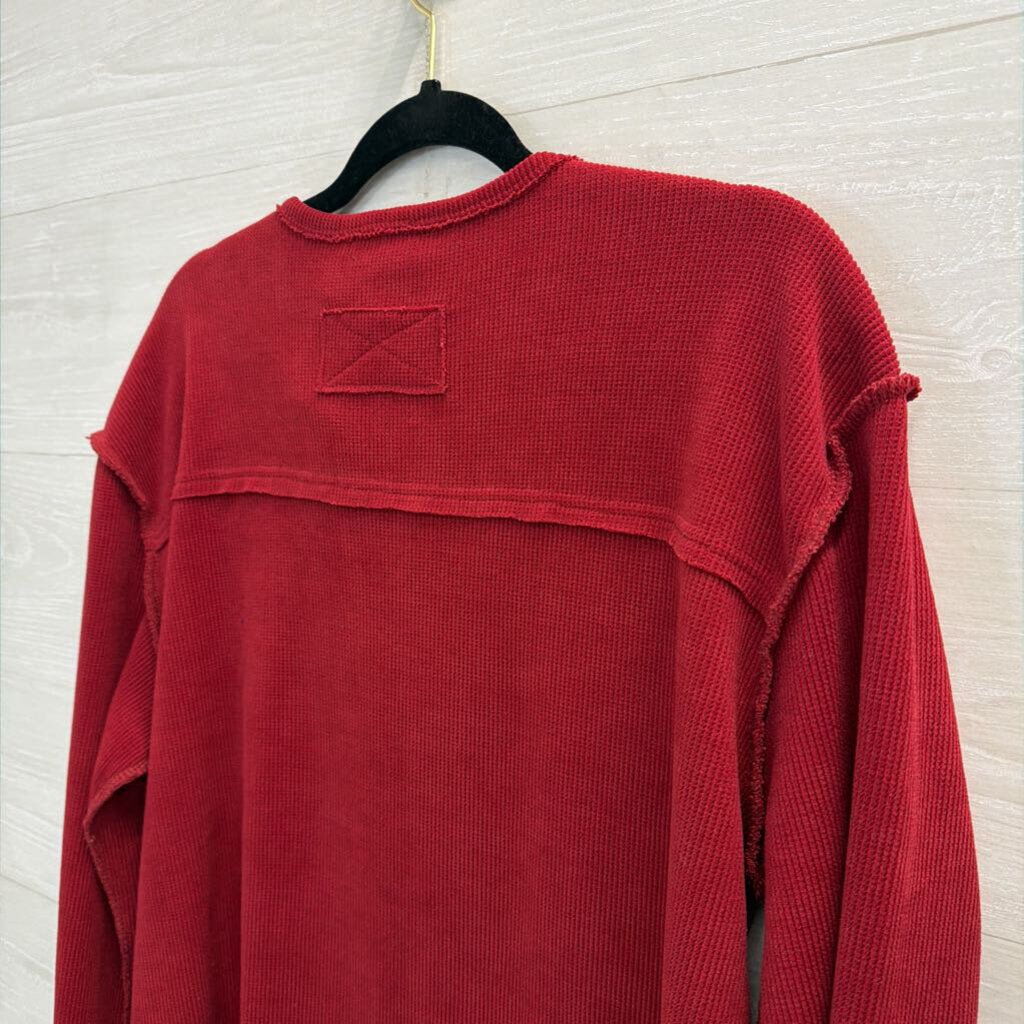 Jodifl Red Long Sleeve Top Large