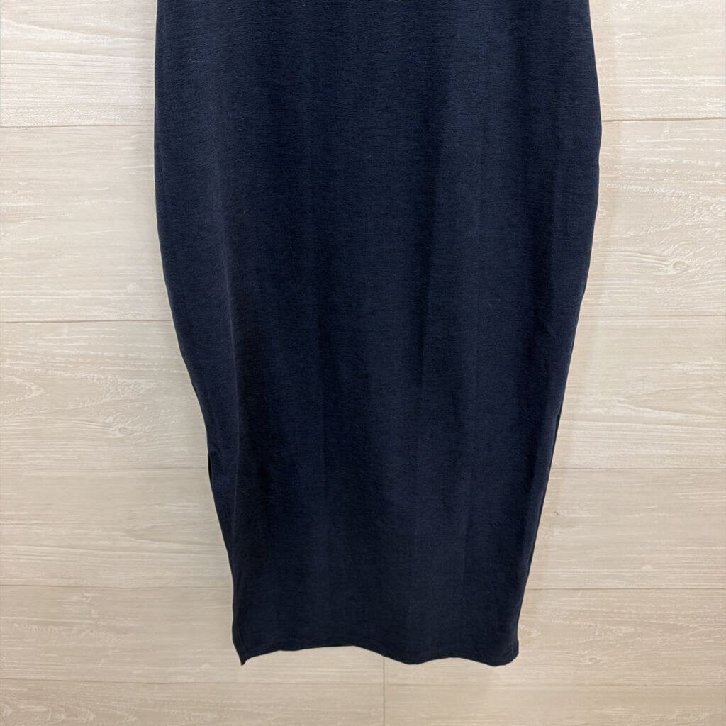 Beyond Yoga Navy Soft Sleeveless Midi Dress Extra Small