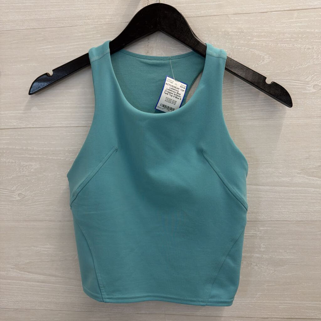 Lululemon Blue Cropped Athletic Tank Top 6
