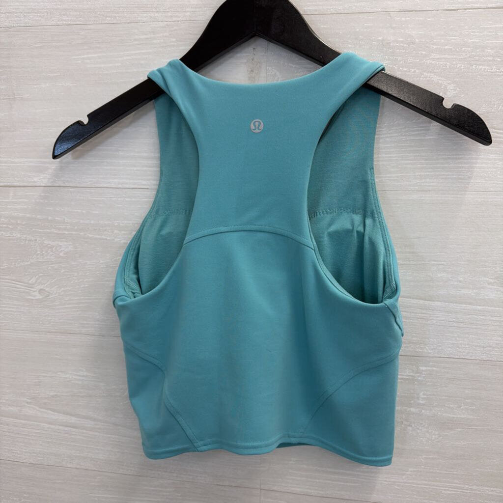 Lululemon Blue Cropped Athletic Tank Top 6