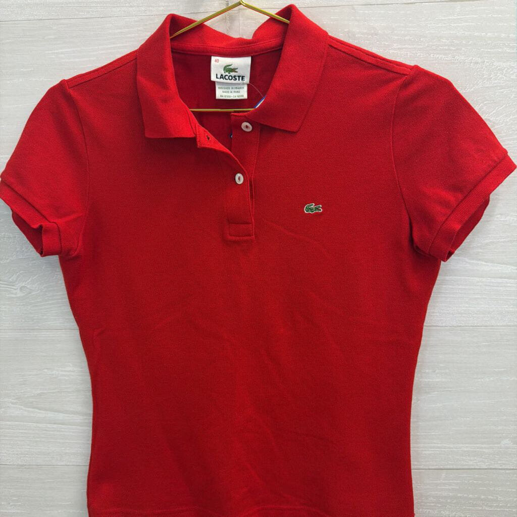 Lacoste Red Short Sleeve Polo Top 40