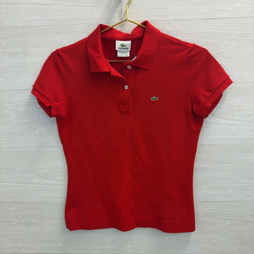 Lacoste Red Short Sleeve Polo Top 40