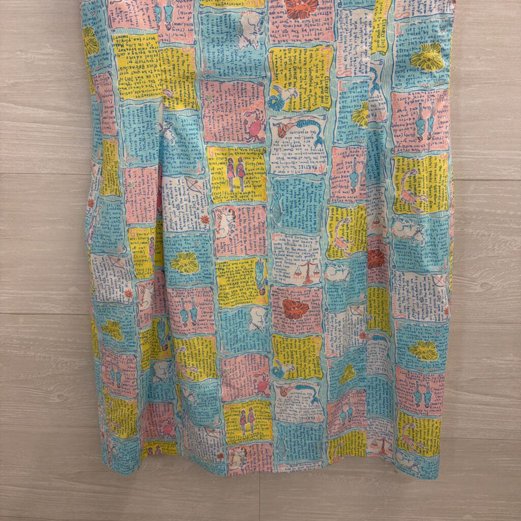 Lilly Pulitzer White/ Multi Written in the Stars Print Sleeveless Shift Dress 2
