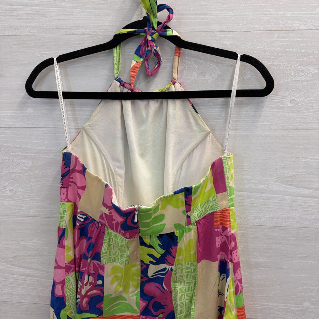 Lilly Pulitzer Pink/ Multi Print Halter Dress 2