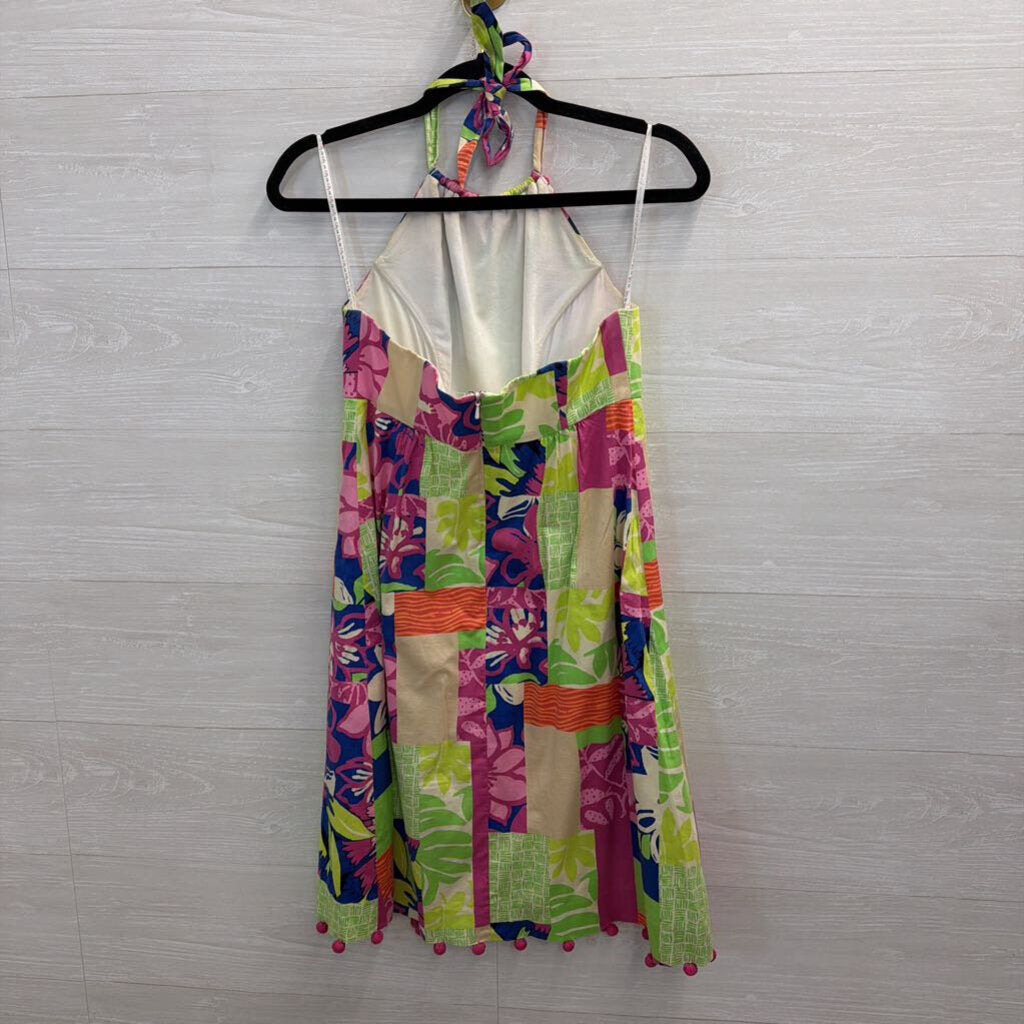 Lilly Pulitzer Pink/ Multi Print Halter Dress 2