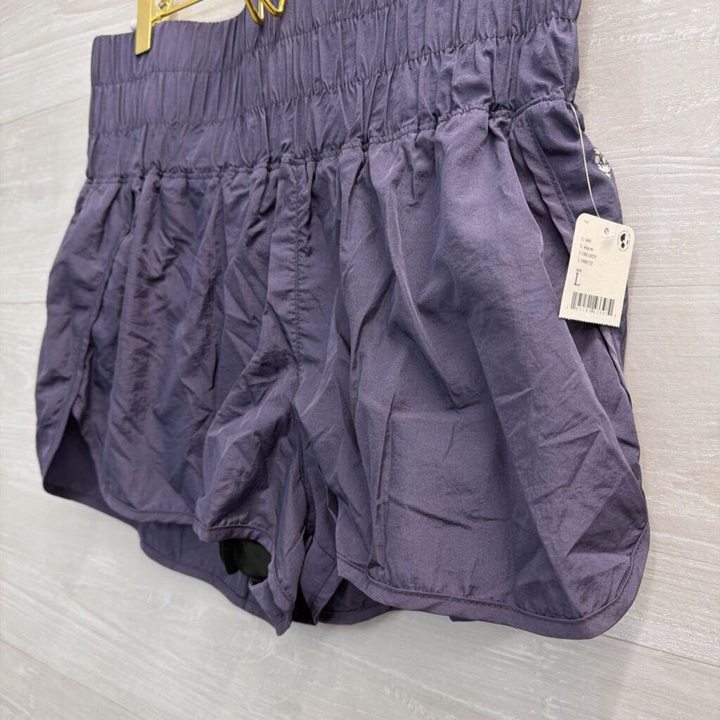 FP Movement Grey High Waisted Athletic Shorts Large