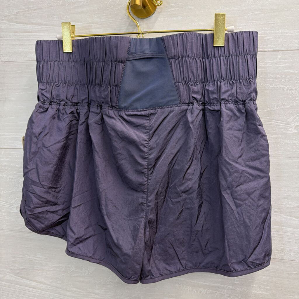 FP Movement Grey High Waisted Athletic Shorts Large