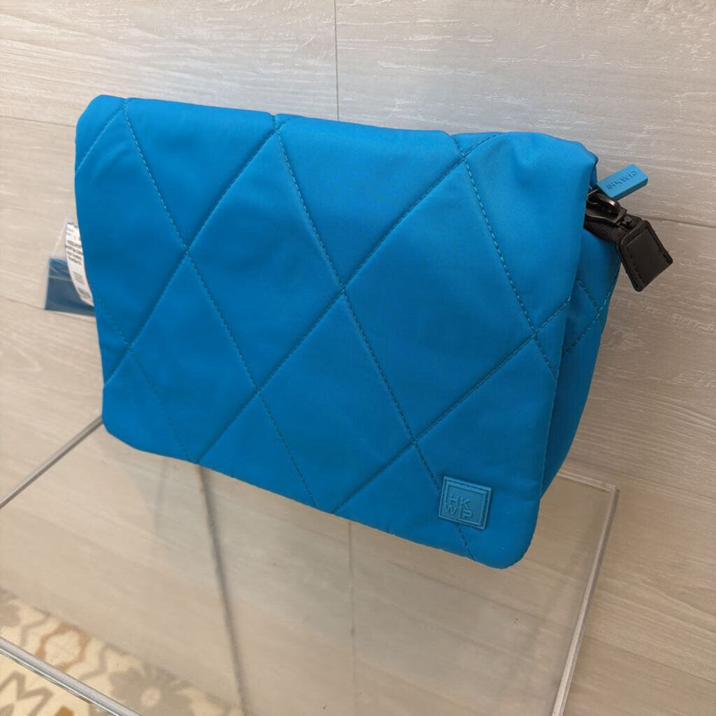 IHKWIP Blue Quilted Nylon Crossbody Purse