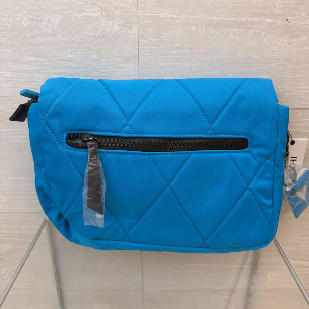 IHKWIP Blue Quilted Nylon Crossbody Purse
